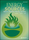 Energy Sources Part B-Economics Planning and Policy雜志封面